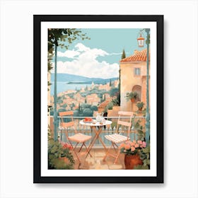 Nice France 3 Illustration Art Print