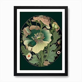 Anemone Wildflower Vintage Botanical 2 Art Print