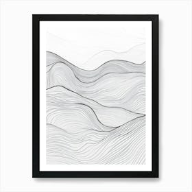 Abstract Line Drawing 7 Art Print