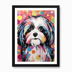 Shih Tzu Pop Art Inspired 3 Art Print