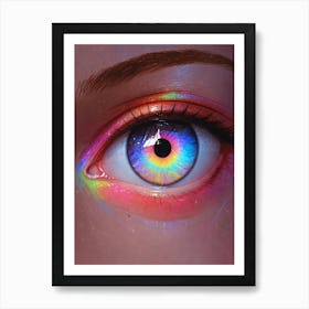 Rainbow Eye Art Print