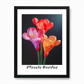 Bright Inflatable Flowers Poster Amaryllis 3 Art Print