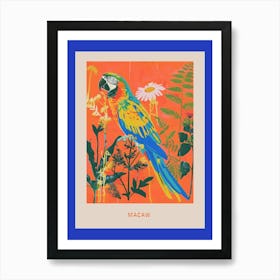 Spring Birds Poster Macaw 2 Art Print