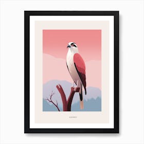 Minimalist Osprey 3 Bird Poster Art Print