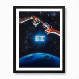 E.T. ET the Extra-Terrestrial Art Print