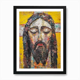 Jesus Face Art Print