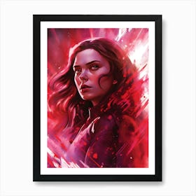 Scarlet Witch Painting Art Print