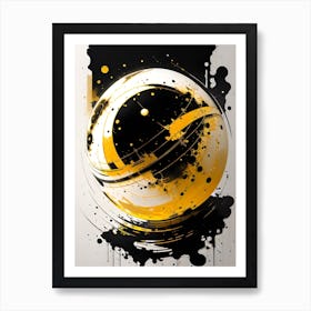 'Black And Yellow' 1 Art Print