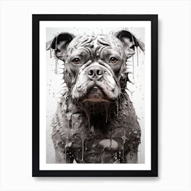 Wet Dog Art Print