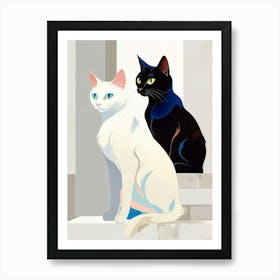 Two Cats 1 Art Print