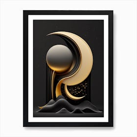 3d Moon Art Print