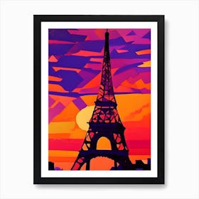 Eiffel Tower Matisse Inspired Art Print