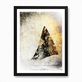 Boho Abstract Art Illustration In A Photomontage Style 79 Art Print