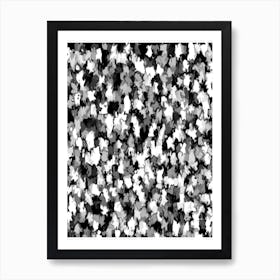 Black And White Abstract Painting Art Print