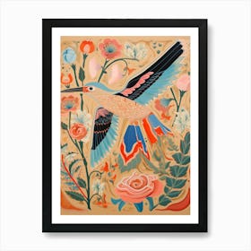 Maximalist Bird Painting Kingfisher 2 Art Print