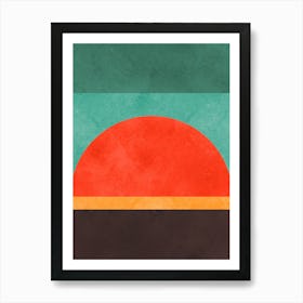 Color geometry in harmony 3 Art Print