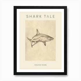 Dogfish Shark Vintage Illustration 7 Poster Art Print