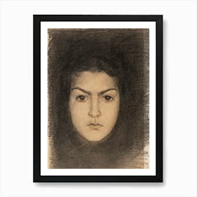 Head Of A Woman Front, John Singer Sargent Art Print