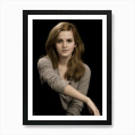 Emma Watson Dots Art Art Print
