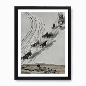 Sled Dogs Art Print