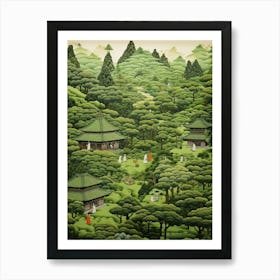 Traditional Japanese Tea Garden 7 Art Print