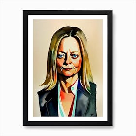 Jodie Foster In The Silence Of The Lambs Art Print