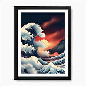 Great Wave Off Kanagawa 6 Art Print