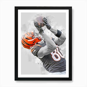 Andrei Iosivas Cincinnati Bengals Art Print