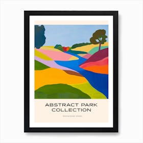 Abstract Park Collection Poster Richmond Park London 2 Art Print