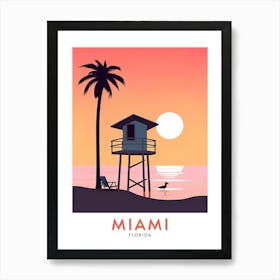 Miami Beach Art Print