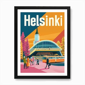 Aihrgdesign A 1970s Inspired Travel Poster For Helsinki Depic 3ef06e9b Ef7c 40b1 B4a0 8b211f02cb33 0 Póster