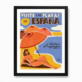 Spain Travel Poster Art Print