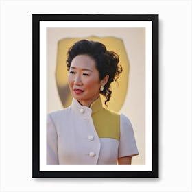 Sandra Oh Retro Collage Movies Art Print