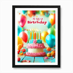 Happy Birthday 1 Art Print