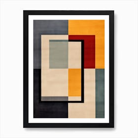 Geometric Fusion; Mid Century Abstract Explorations Art Print