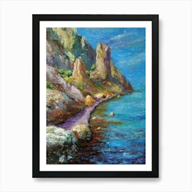 Cliffs By The Sea Art Print