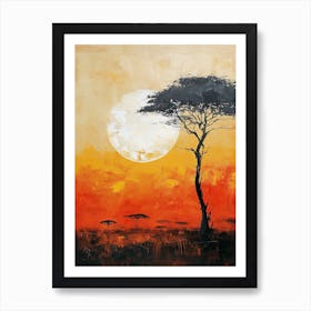 The Safari Serenade, Africa Art Print