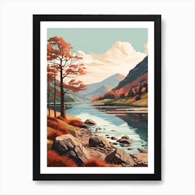 The Lake Districts Ullswater Way England 4 Hiking Trail Landscape Art Print