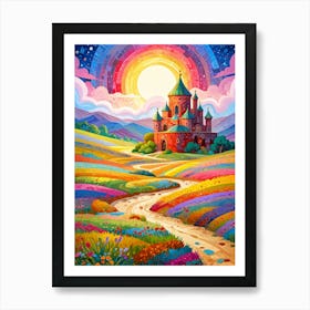 Castle In The Sky 4 Art Print