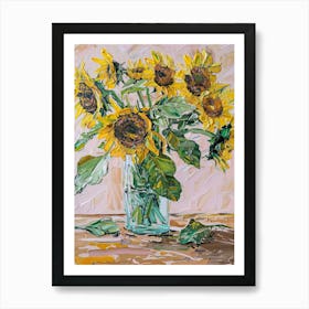 A World Of Flowers Sunflowers 7 Painting Art Print