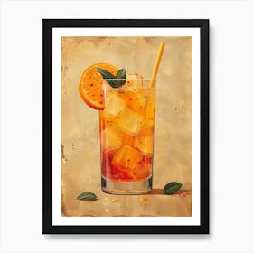 Aperol Spritz Orange 87 Art Print