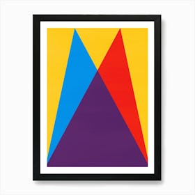 Geometric colorful planes 1 Art Print