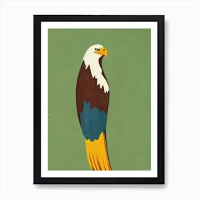 Eagle Midcentury Illustration Bird Art Print