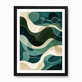 Abstract Wave Canvas Print Art Print