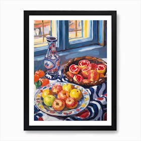 Fruit Danish Pastry Painting 3 Art Print