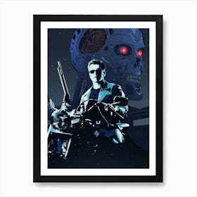 Terminator Bike Art Print