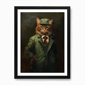 Gangster Cat Somali 2 Art Print