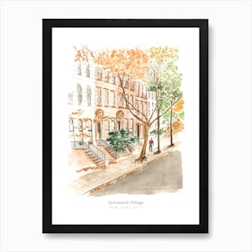 Greenwich Village New York City Art Print