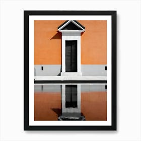 Orange Facade Art Print