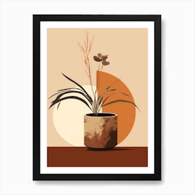 Plant In A Pot 6 Art Print